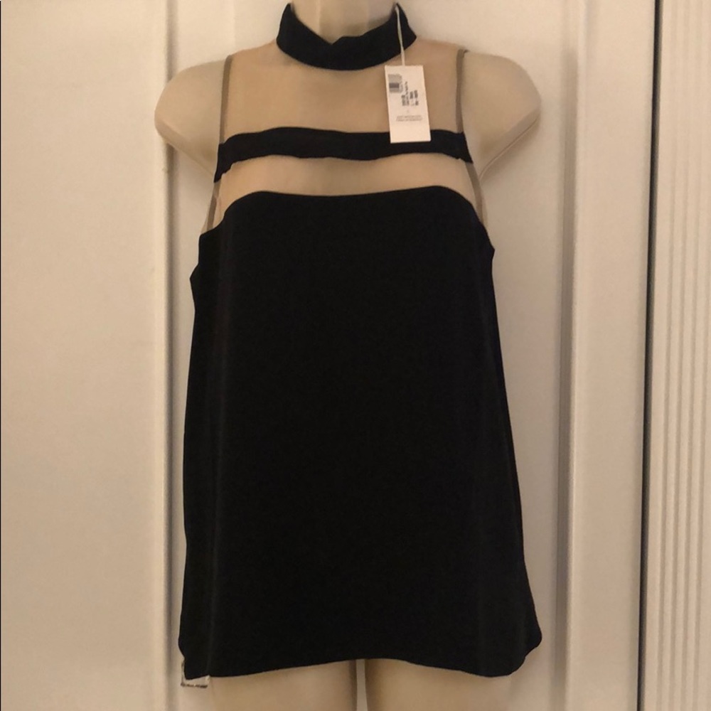CAMI NYC SILK & sheer top